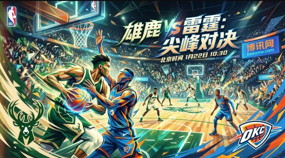 雄鹿vs雷霆：西部第一vs东部豪强！雷霆“窒息防守”检验雄鹿成色