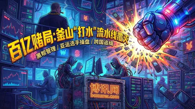 流水100亿!亚运奖牌得主沦为黑帮操盘手,韩国最专业“打水”团伙覆灭