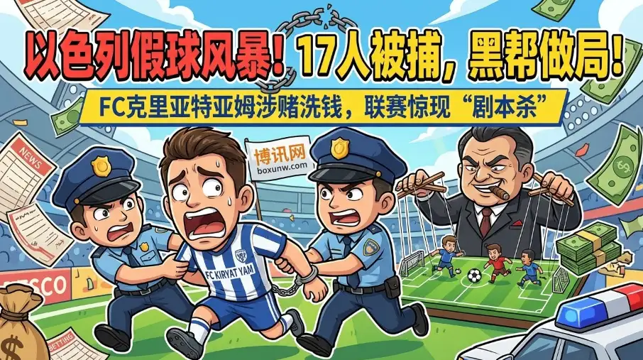 涉案过亿!以色列足球假球曝光,凌晨突袭抓捕17人,揭秘黑帮做局始末