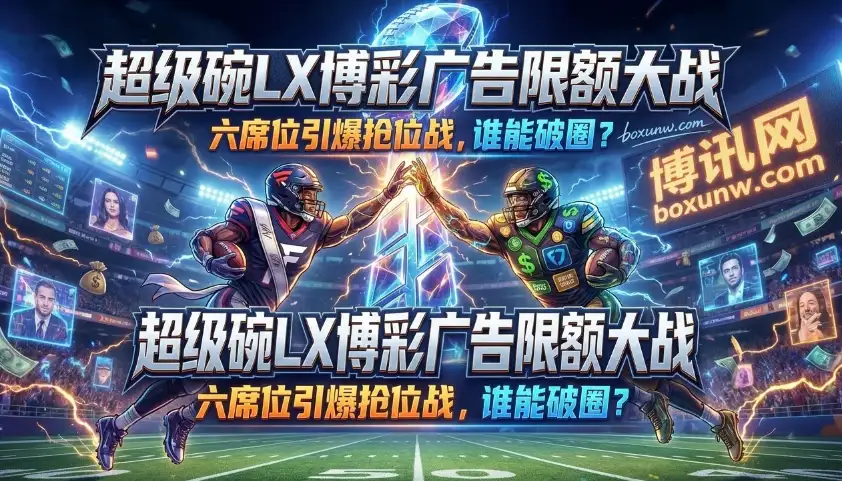 30秒烧掉7000万！超级碗博彩广告限额6席，肯豆入局引发抢位战