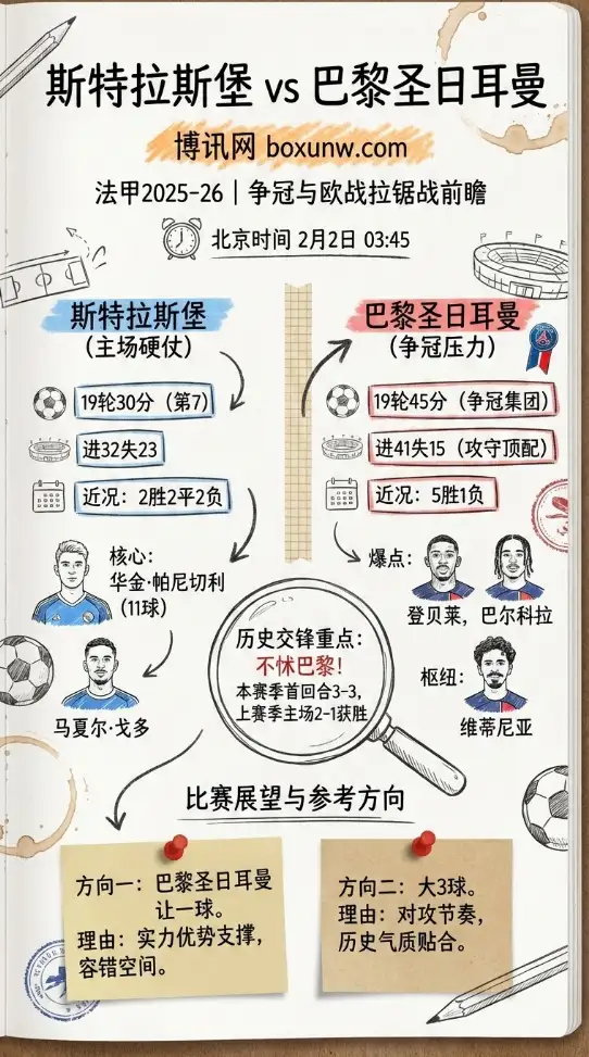 巴黎VS斯特拉斯堡：赔率走势、投注思路、全面前瞻